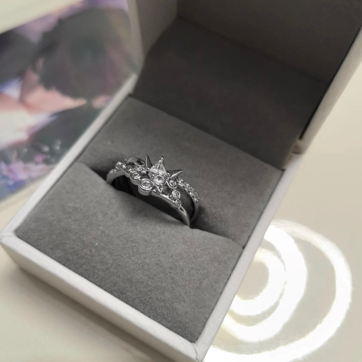 Caleb Open Ring — Copper with White Gold Plating