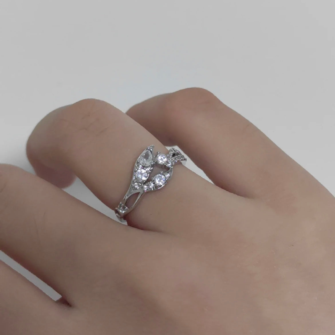 Rafayel Open Ring — Copper with White Gold Plating