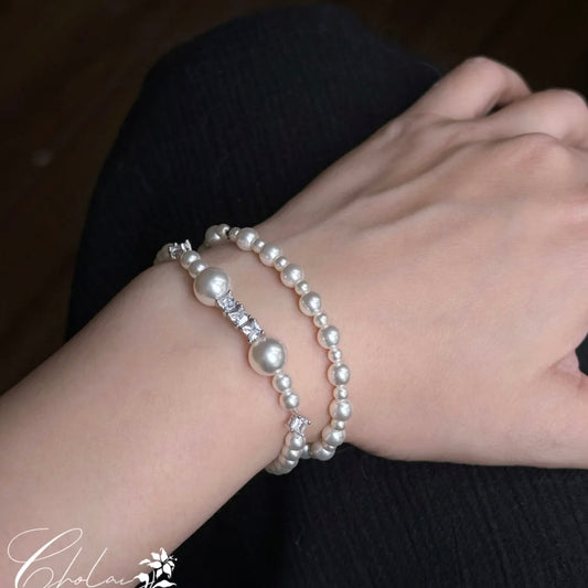 Fishie & MC’s Double-Layer Pearl Bracelet