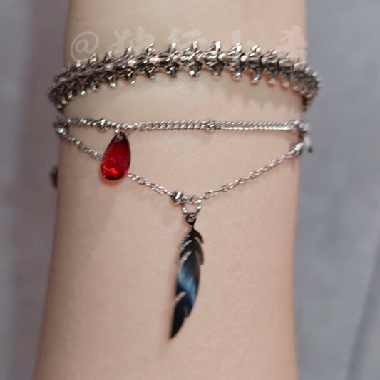 Kitten Inspired Eye-Color Teardrop Bracelet