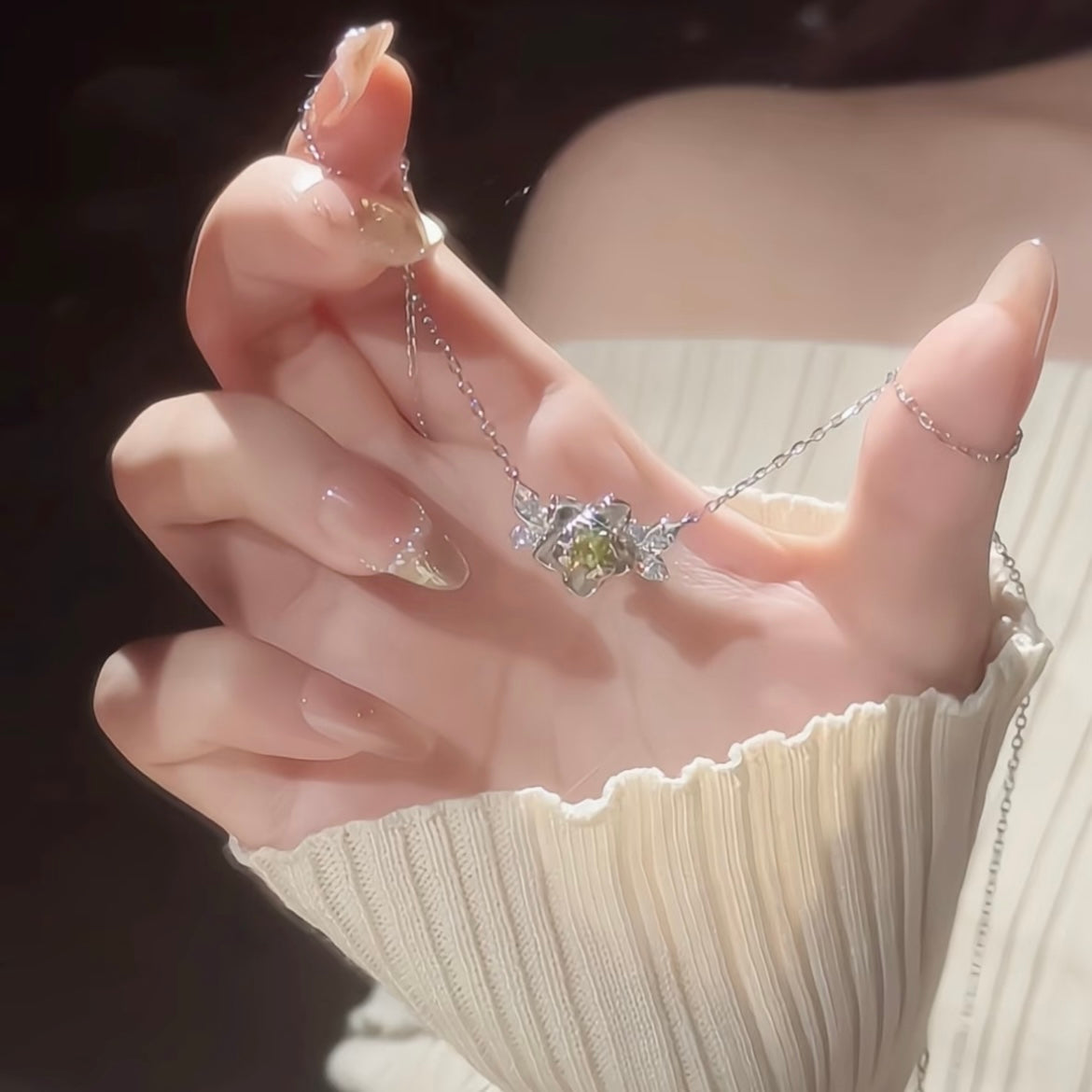 Jasmine Ring Necklace