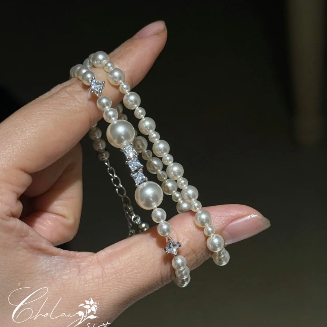 Fishie & MC’s Double-Layer Pearl Bracelet