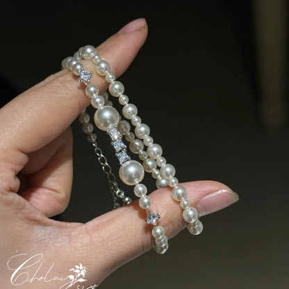 Fishie & MC’s Double-Layer Pearl Bracelet