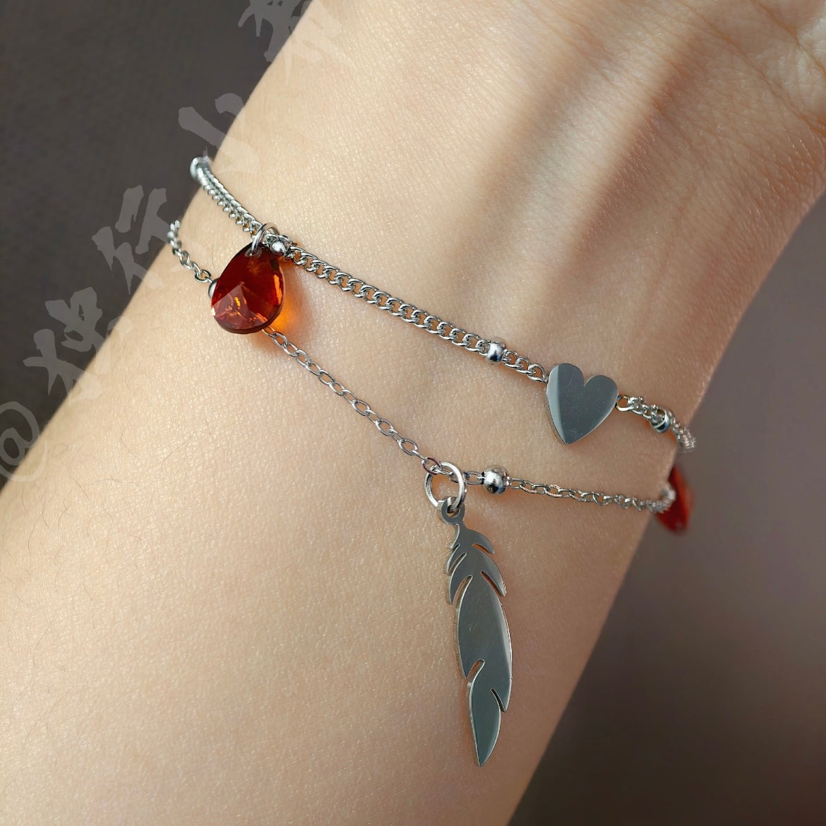 Caleb / Fish / Star / Tabby / Jasmine Inspired Eye-Color Teardrop Bracelet