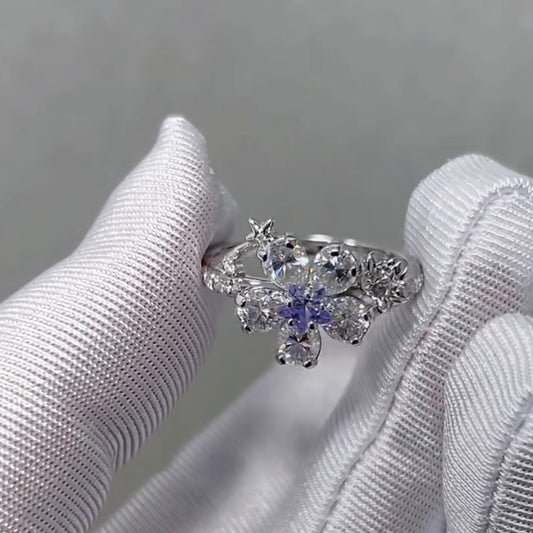 Purple Star Wedding Ring