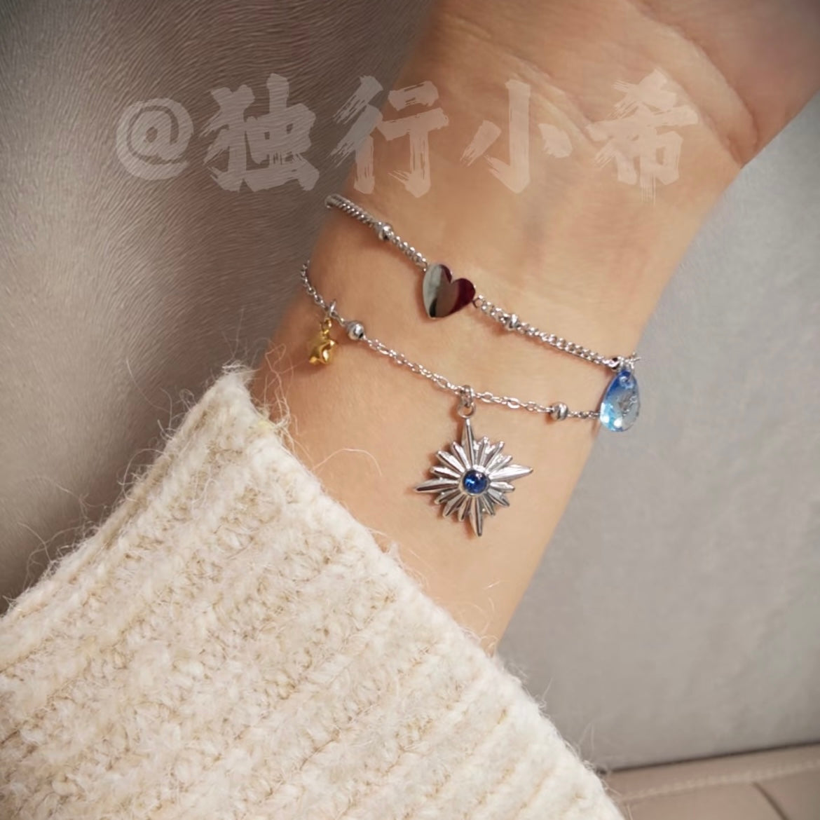 Star Inspired Eye-Color Teardrop Bracelet
