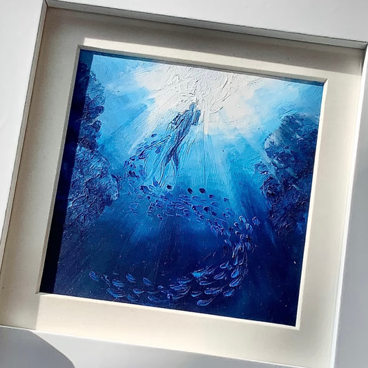 For Fishie Oil Pastel Drawing