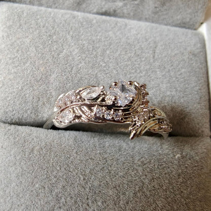 Sylus Open Ring — Copper with White Gold Plating