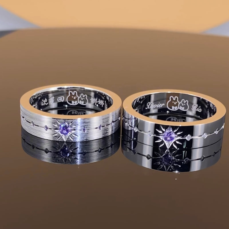 Star 100 Affinity Ring—Purple Star