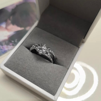 Caleb Open Ring — Copper with White Gold Plating