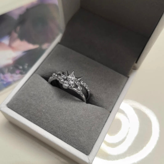 Caleb Open Ring — Copper with White Gold Plating