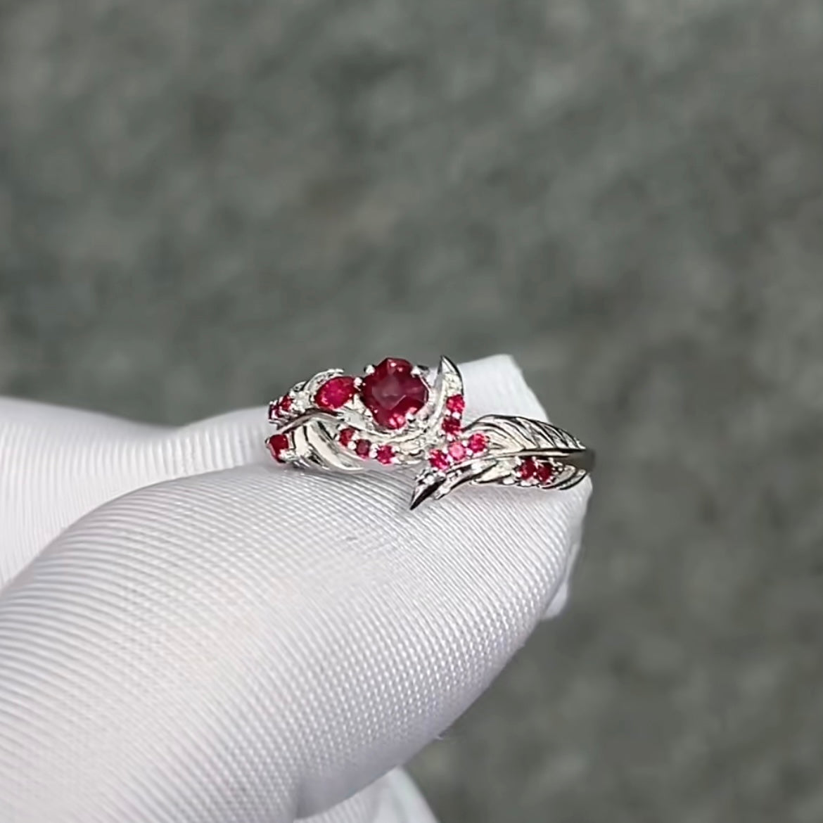 Kitten Rose Wedding Ring