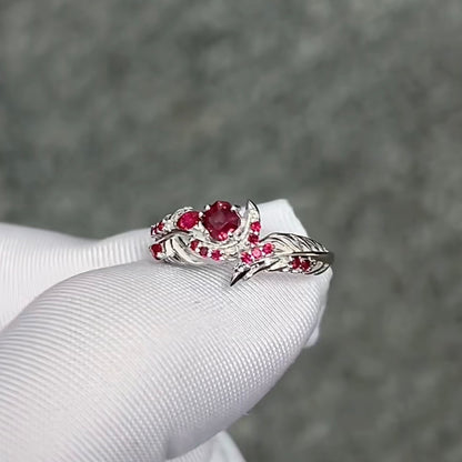 Kitten Rose Wedding Ring