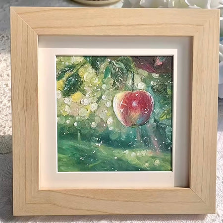 For Apple Oil Pastel Drawing