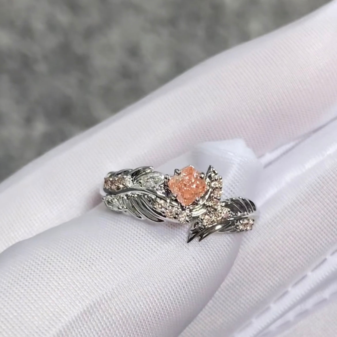 Kitten Rose Wedding Ring