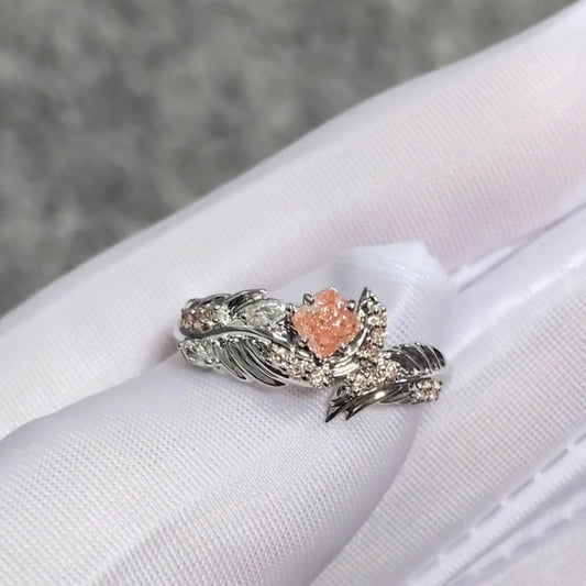 Kitten Rose Wedding Ring