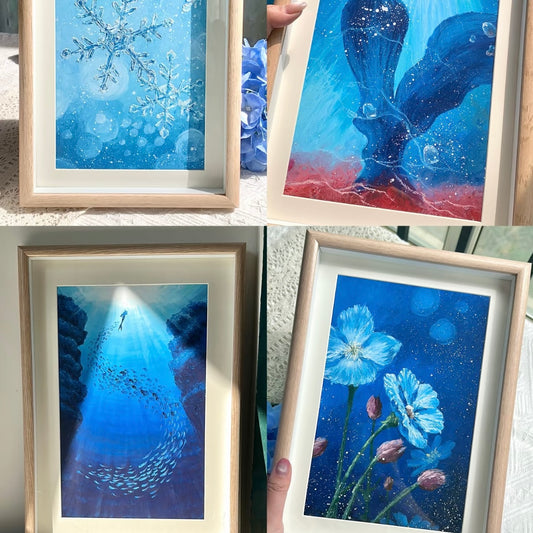 A4 Oil Pastel Drawing