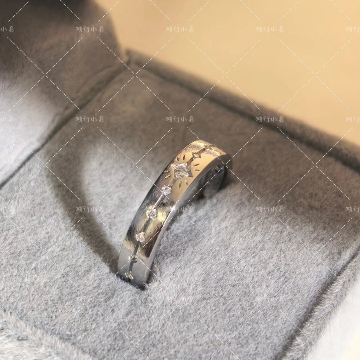 Brushed Finish Sterling Silver Band Ring Set