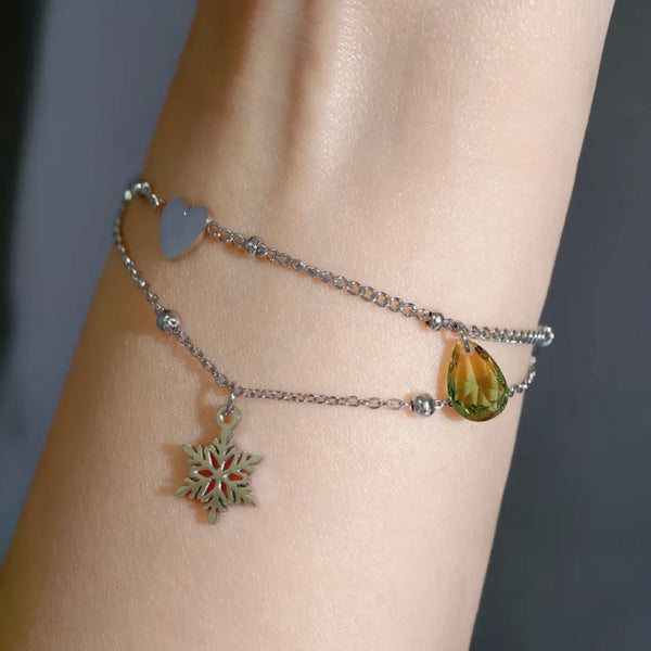 Jasmine Inspired Eye-Color Teardrop Bracelet