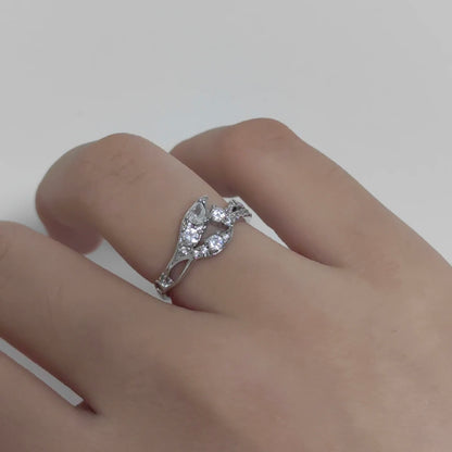 Rafayel Open Ring — Copper with White Gold Plating