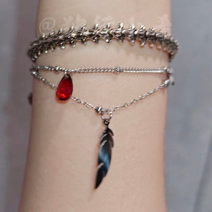 Kitten Inspired Eye-Color Teardrop Bracelet