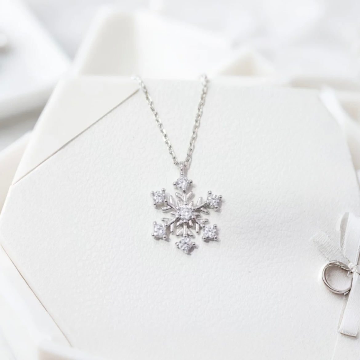 Sterling Silver Snowflake Necklace