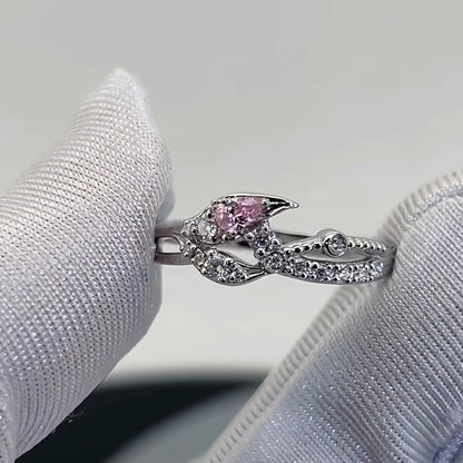 Pink Ocean Engagement Ring