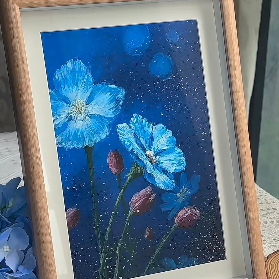 A4 Oil Pastel Drawing