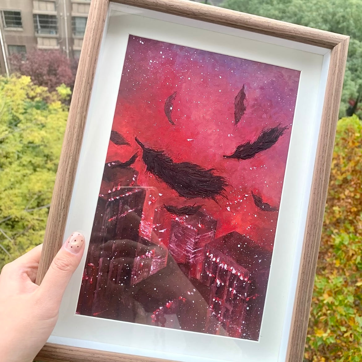 A4 Oil Pastel Drawing