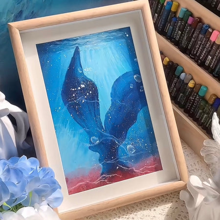 A4 Oil Pastel Drawing