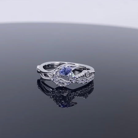 Blue Stone Wedding Ring