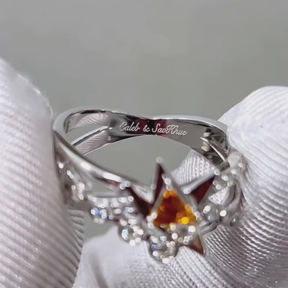 Gege Paper Crane Wedding Band