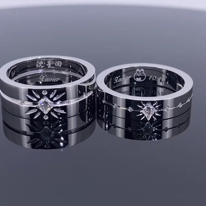 Star Polished Finish Rings