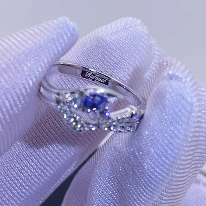 Blue Stone Wedding Ring