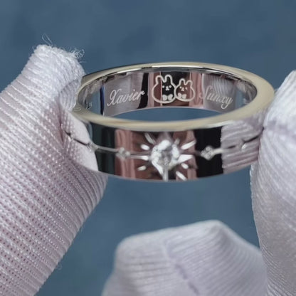 Star Polished Finish Rings