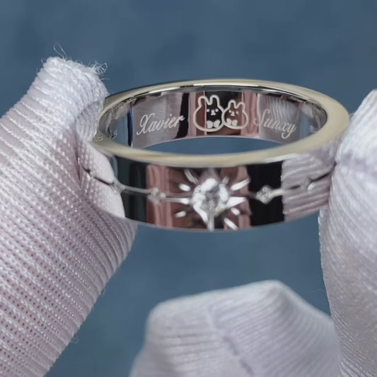 Star Polished Finish Rings