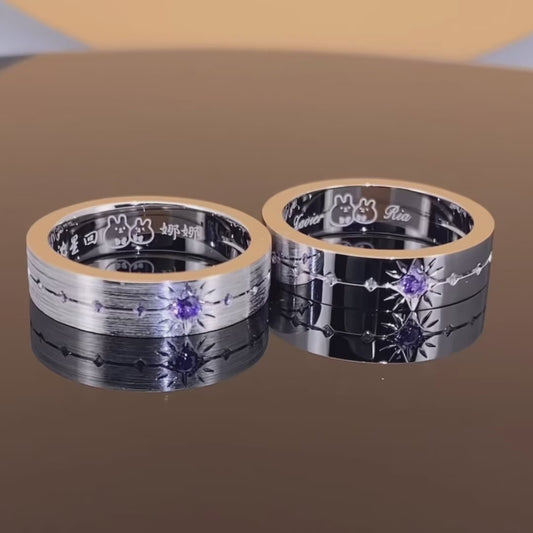Star 100 Affinity Ring—Purple Star