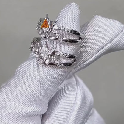 Gege Paper Crane Wedding Band