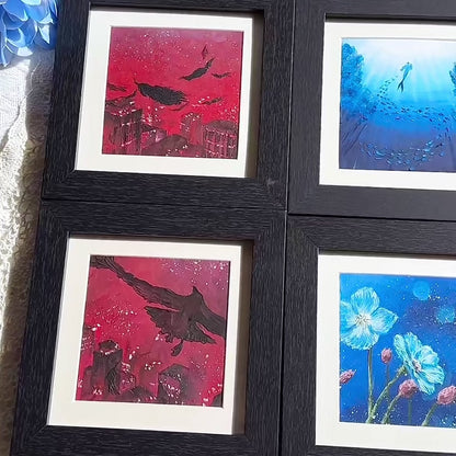 For Jasmine Oil Pastel Drawing