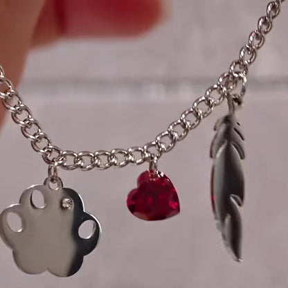 Kitten Inspired Eye-Color Teardrop Bracelet