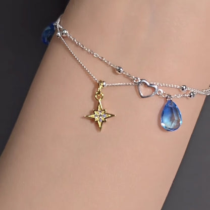 Caleb / Fish / Star / Tabby / Jasmine Inspired Eye-Color Teardrop Bracelet