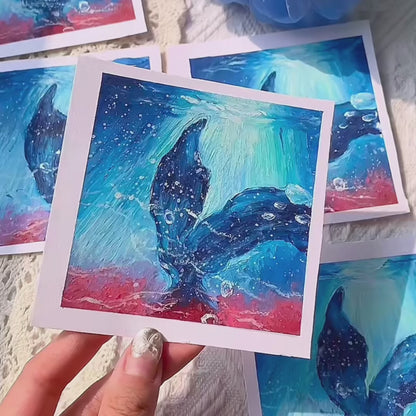 For Fishie Oil Pastel Drawing