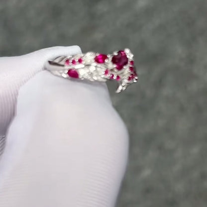Kitten Rose Wedding Ring