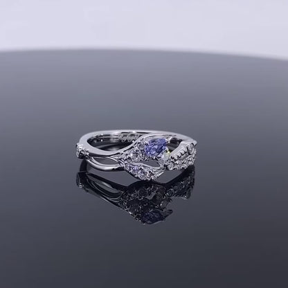 Blue Stone Wedding Ring