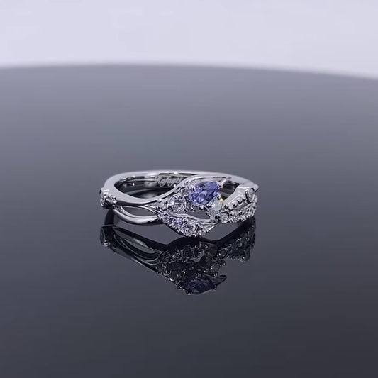 Blue Stone Wedding Ring