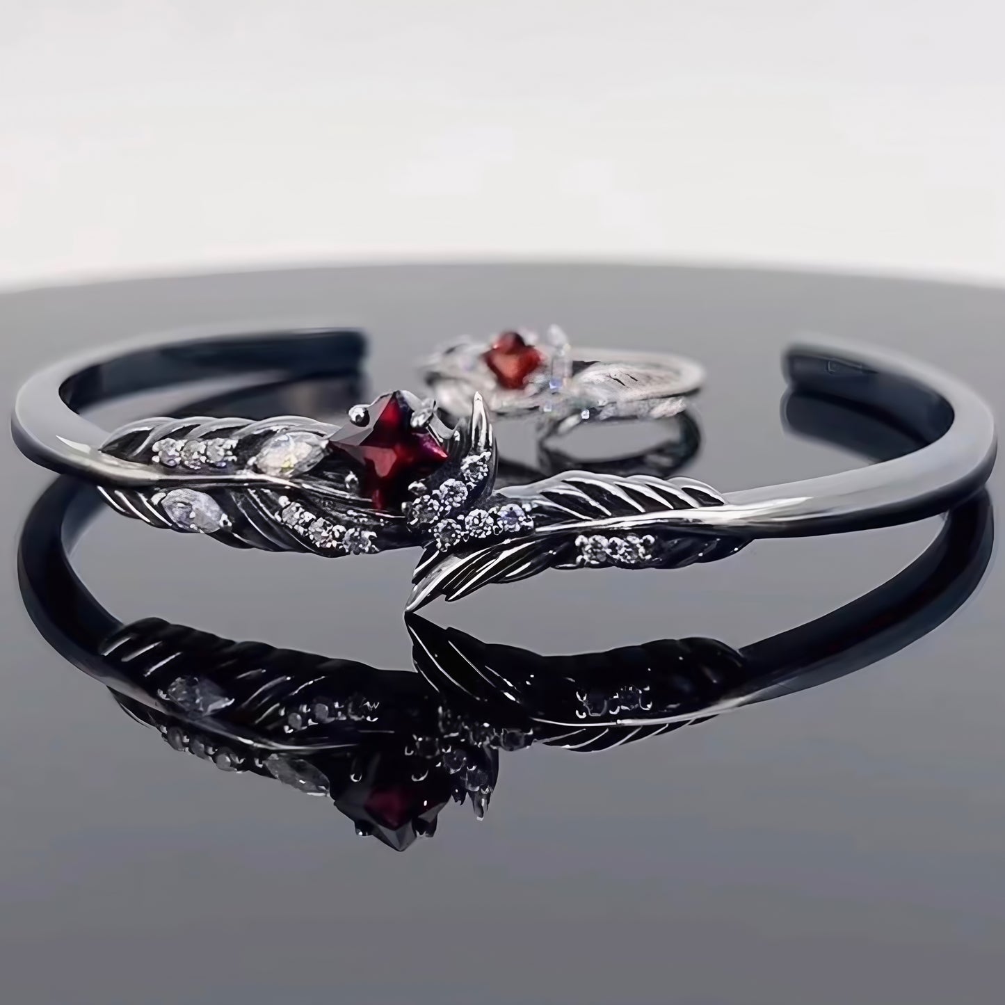 Sylus Bracelet — 925 Sterling Silver, Platinum Plated, with Moissanite Gemstones